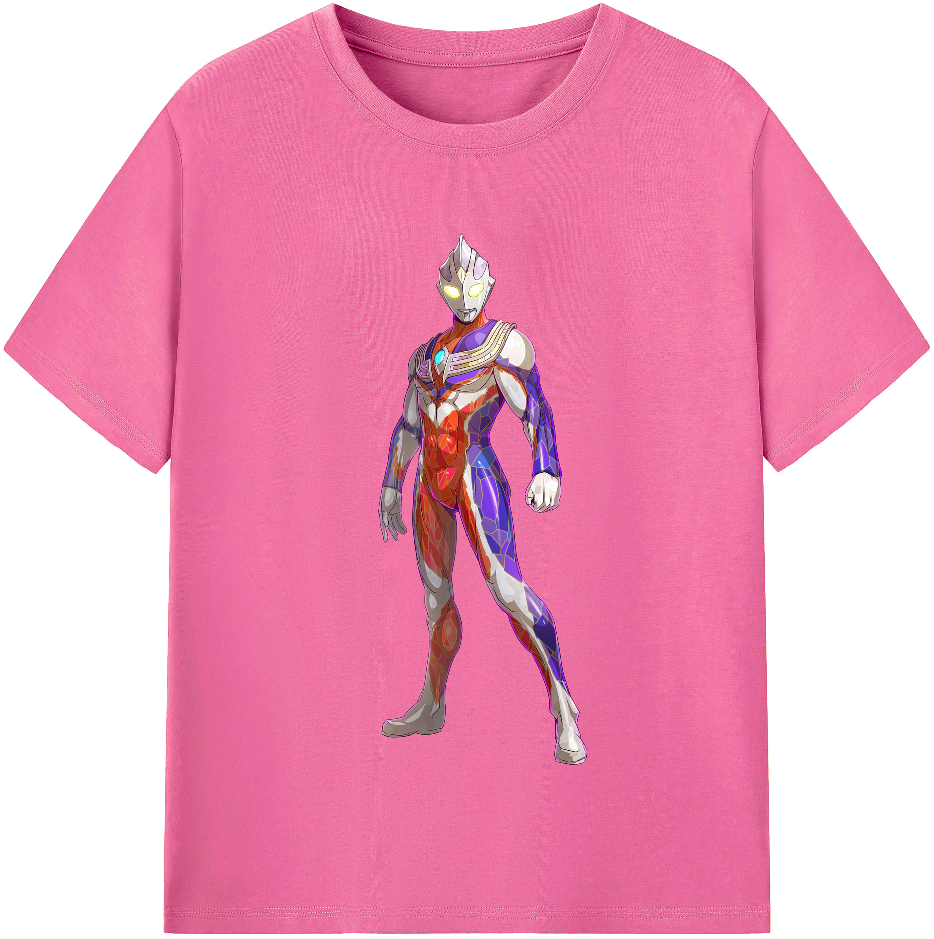 （画像用） ウルトラマン Ultraman レディースカジュアルプリントTシャツ（綿100％）